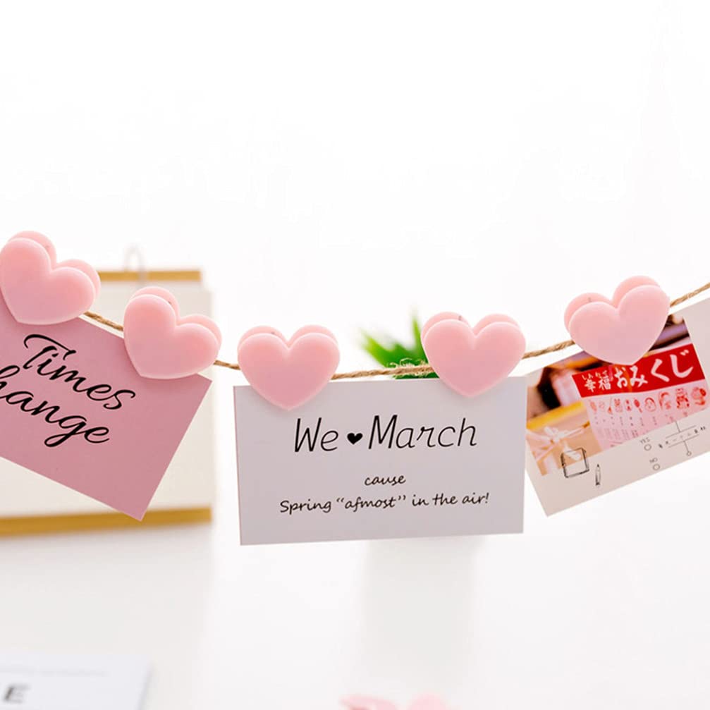 Kawaii Heart Shaped Paper Clip – Cute Mini Document Holder