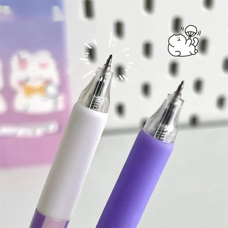 MOKA Purple Floral Gel Pens – Set of 6 - Tulip