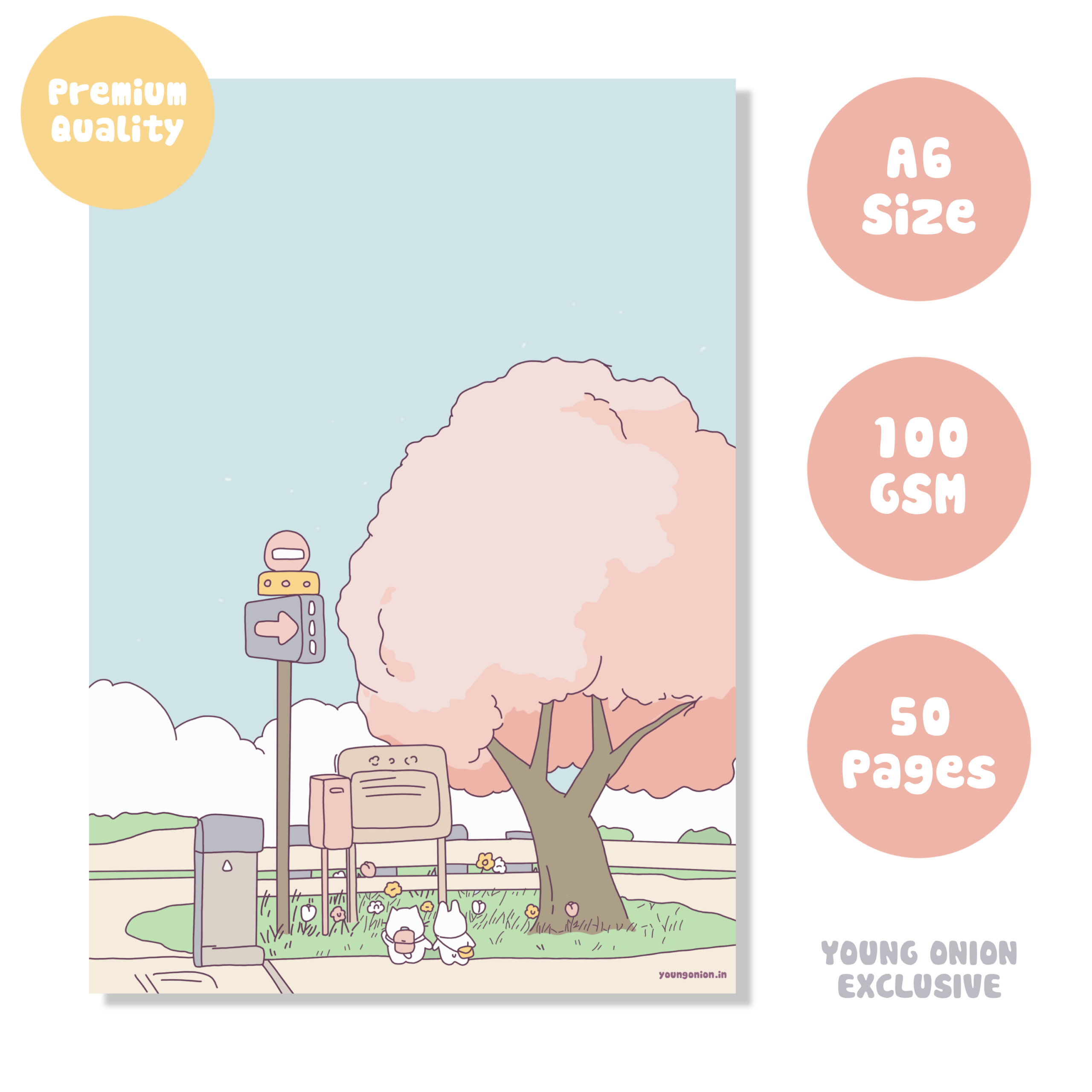 Japanese Sakura Park | YO Premium Notepad | Memo Papers