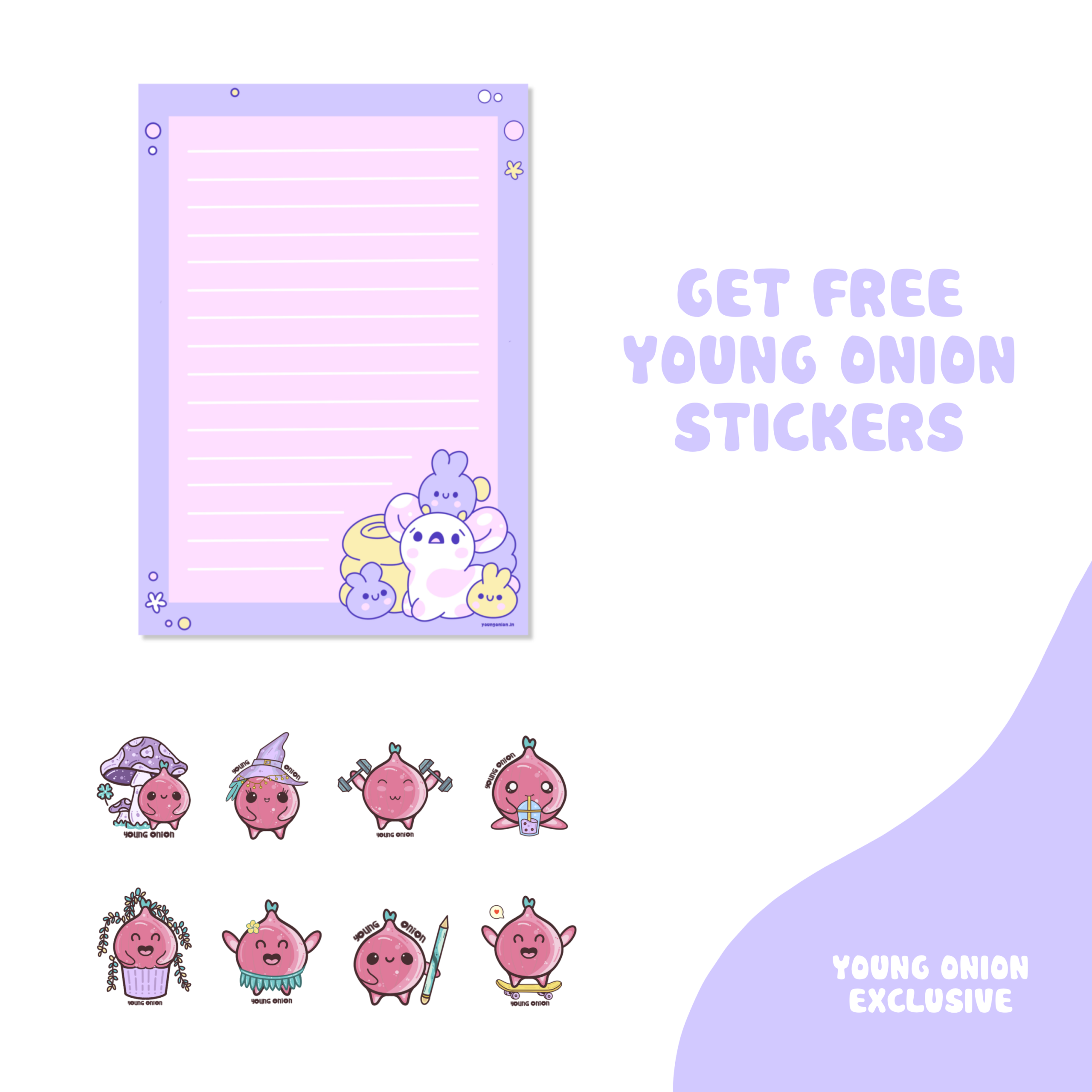 IMG_1098.png Purple and Pink | YO Premium Notepad | Memo Papers