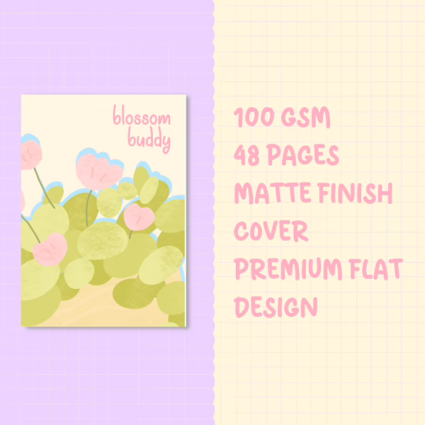 Blossom Buddy Notebook – A6 & A7 Sizes