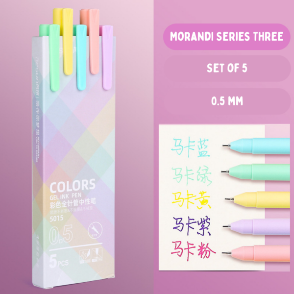 Kaco Aesthetic Color Gel Pen Set – Smooth & Colorful Writing