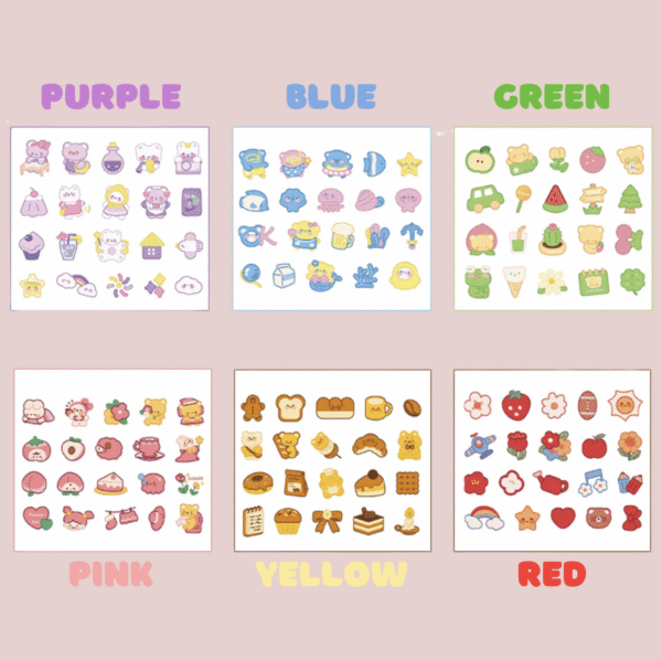 Teddy Stickers Box - Pack of 40 Stickers