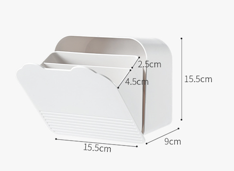 Wall-Mounted Skincare Organizer - Peach & White