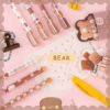 🐻 Caramel Pudding Premium Bear Pens (Set of 2)