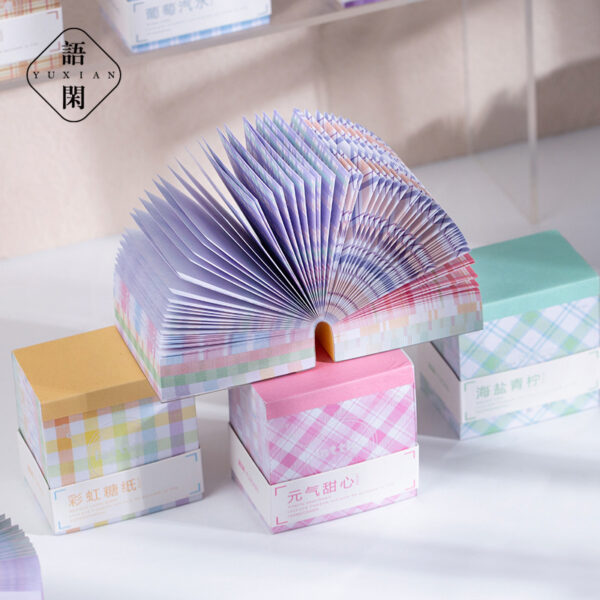 Jumbo Grid Pattern Memo Papers – Pastel Series - 400 Pages - 10 Designs