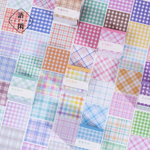 Jumbo Grid Pattern Memo Papers – Pastel Series - 400 Pages - 10 Designs