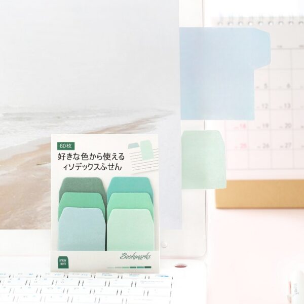 Gradient Pastel Bookmark Sticky Notes used for page index – 6 Color Sets