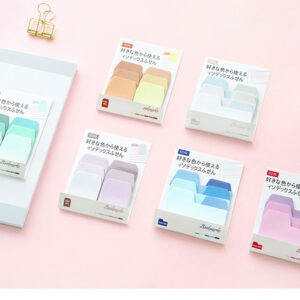 Gradient Pastel Bookmark Sticky Notes used for page index – 6 Color Sets