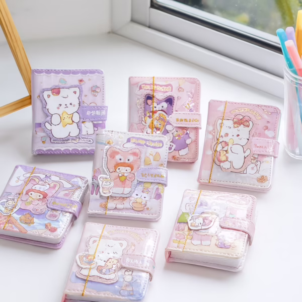 Dreamy Cat Mini Illustrated Notebook – Magnetic Closure