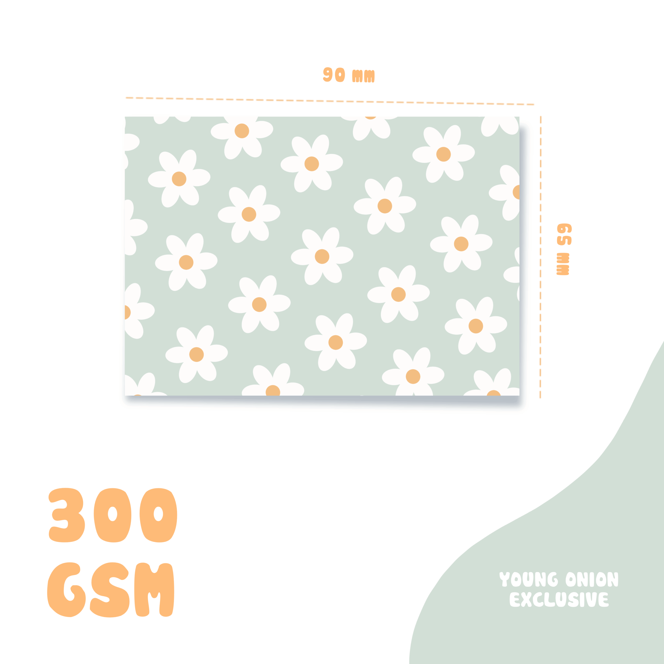 Dreamy Petals Kawaii Message Cards - Set of 10 - Young Onion Exclusive