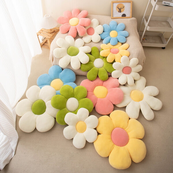 Bloom Plush Flower Pillow
