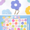 flower_teddy_sticker_pack_7.jpg Kawaii Flower & Teddy Shaped Sticker Pack - Set of 46 Stickers