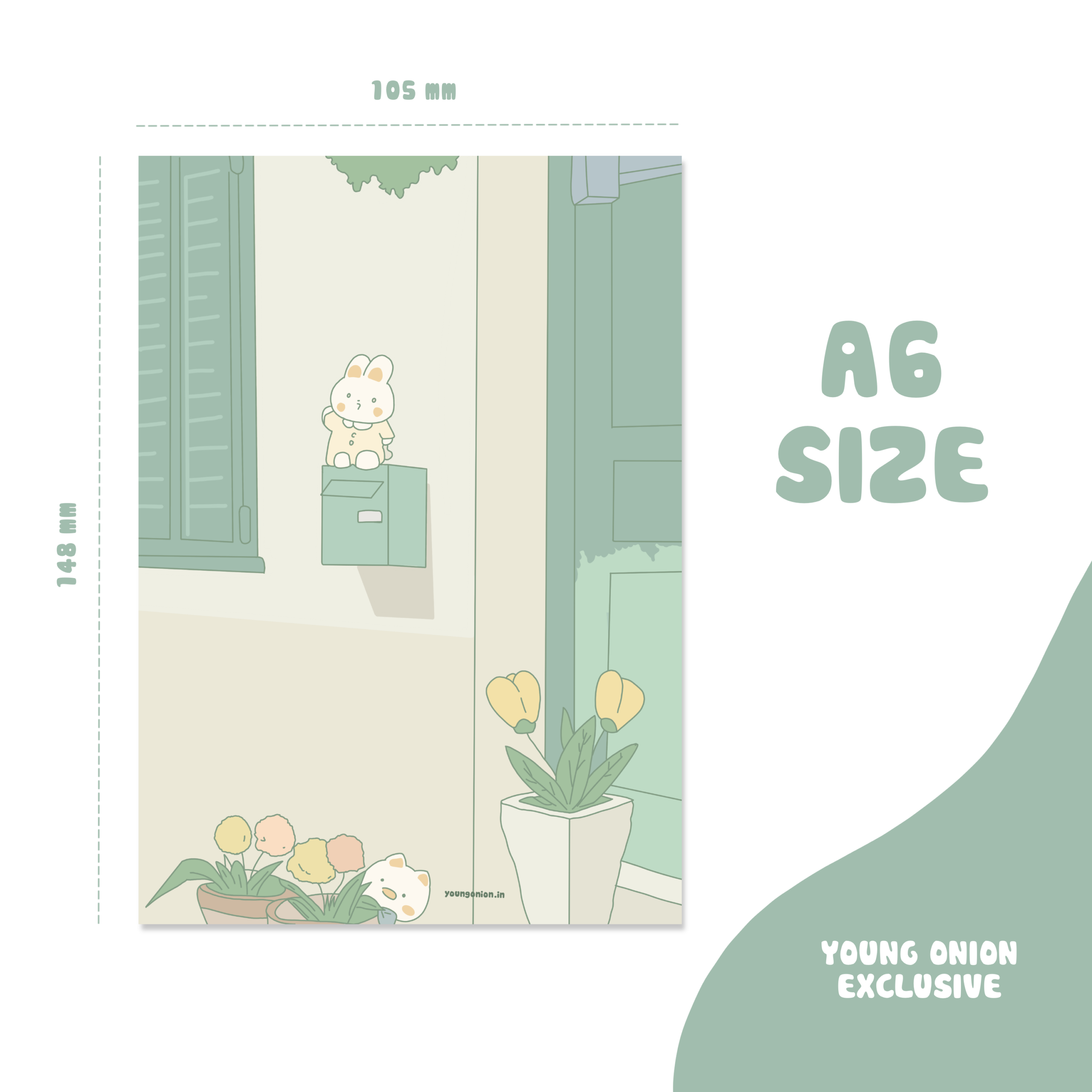 Kawaii Mailbox Notepad | YO Premium Notepad | Memo Papers