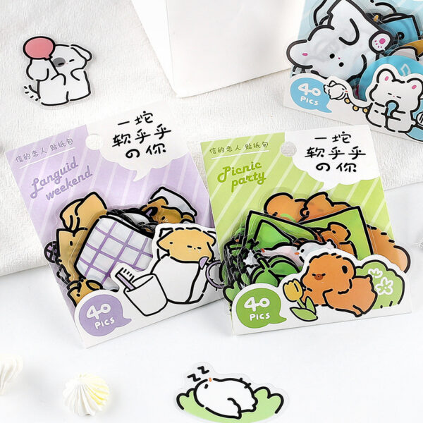 Cozy Bear Premium PVC Sticker Pack – Set of 40 | LIMITED EDITION