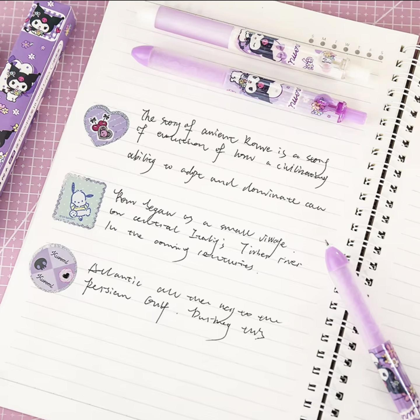 Kawaii Kuromi Gel Pen – 0.5mm Black Ink (Single Piece) - Premium Edition