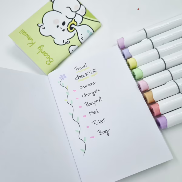 Lucky Plant Pastel Plain Notebook – A6 & A7 Sizes
