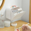 Wall-Mounted Skincare Organizer - Peach & White