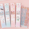 Kawaii HB Pencil Set – Pack of 10 (Assorted Pastel Designs)