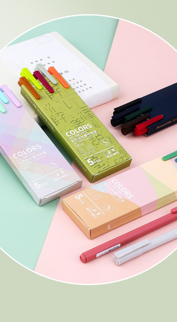 Kaco Aesthetic Color Gel Pen Set – Smooth & Colorful Writing