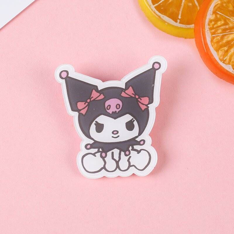 Sanrio Acrylic Pins / Hooks for School and College Students - Set of 5