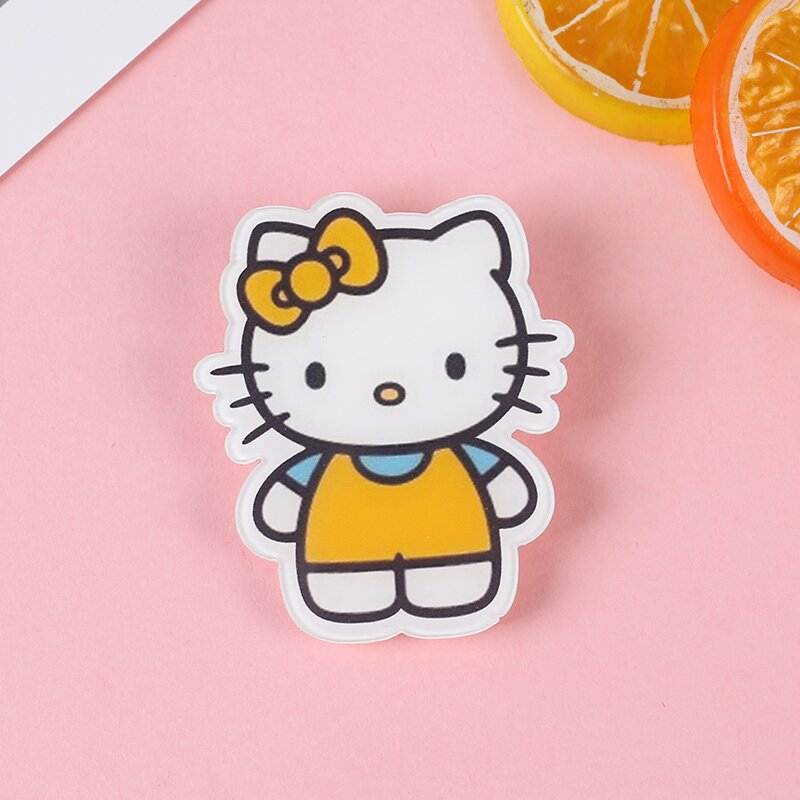 Sanrio Acrylic Pins / Hooks for School and College Students - Set of 5