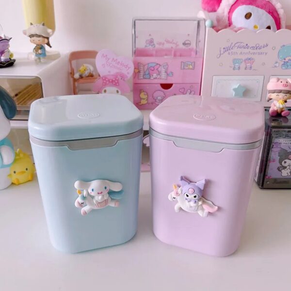 kawaii Sanrio Dustbin / Trash Bin – Cinnamoroll / Kuromi Premium Edition - FREE TRASH BAG