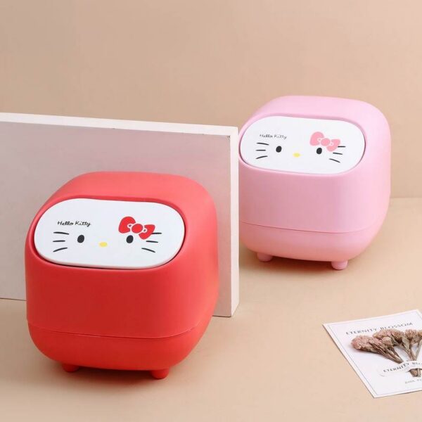 Sanrio Cute Mini Trash Bin – Hello Kitty, My Melody & Cinnamoroll Desktop Wastebasket
