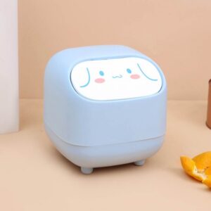 Sanrio Cute Mini Trash Bin – Hello Kitty, My Melody & Cinnamoroll Desktop Wastebasket - Cinnamoroll