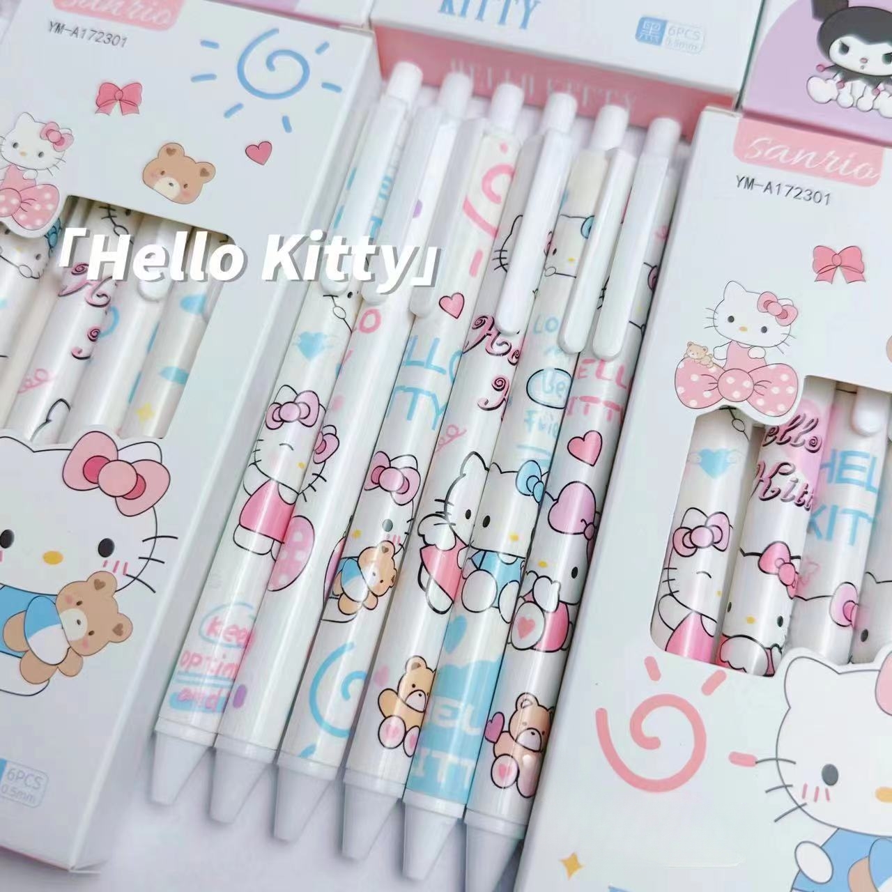 Sanrio Hello Kitty Gel Pens - Set of 6