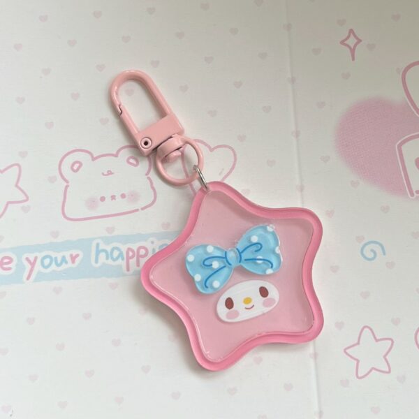 Kawaii Star-Shaped Sanrio Acrylic Keychains