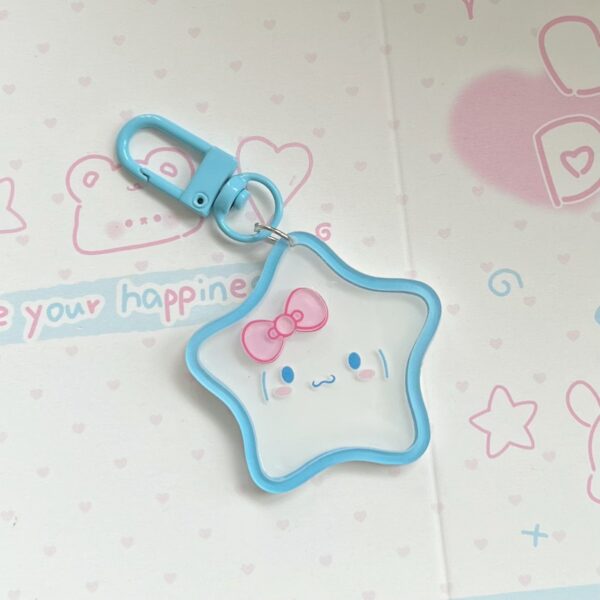 Kawaii Star-Shaped Sanrio Acrylic Keychains