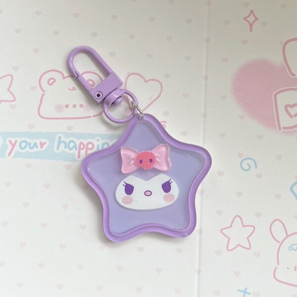 Kawaii Star-Shaped Sanrio Acrylic Keychains
