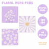 Purple Daisy Square Memo Pads (Young Onion Exclusive)