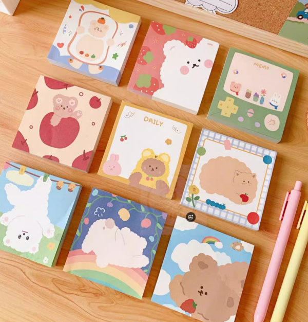 Kawaii Bear & Friends Memo Notes Set