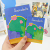 Succulent Mini Plain Notebook – Aesthetic Pastel Design