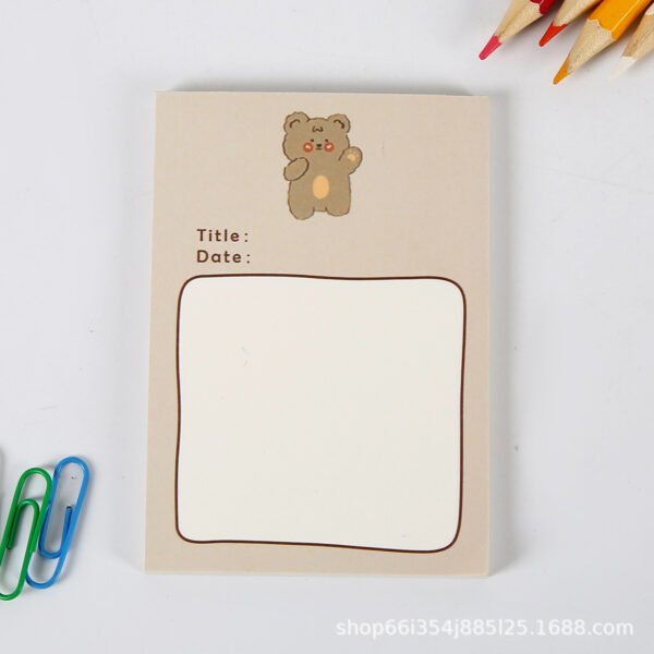 Adorable Bear Planner Notes To-Do List