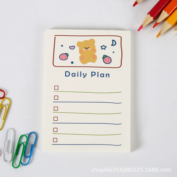 Adorable Bear Planner Notes To-Do List