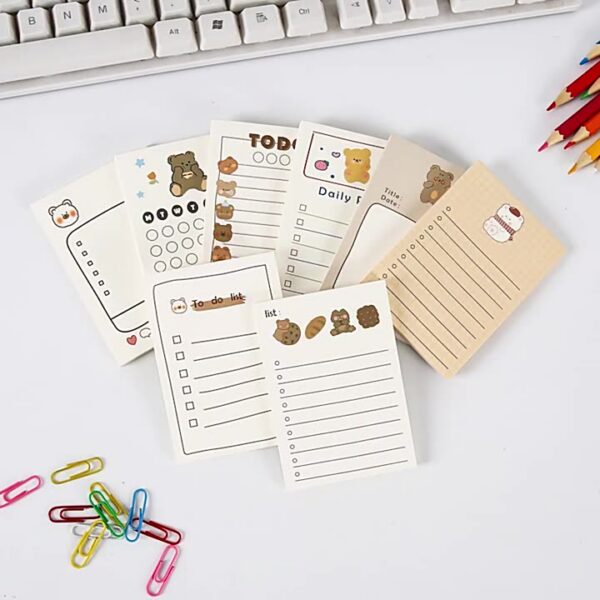 Adorable Bear Planner Notes To-Do List