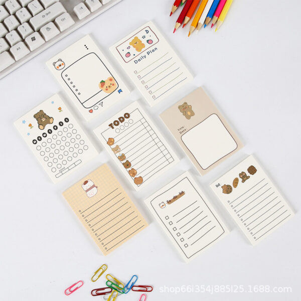 Adorable Bear Planner Notes To-Do List