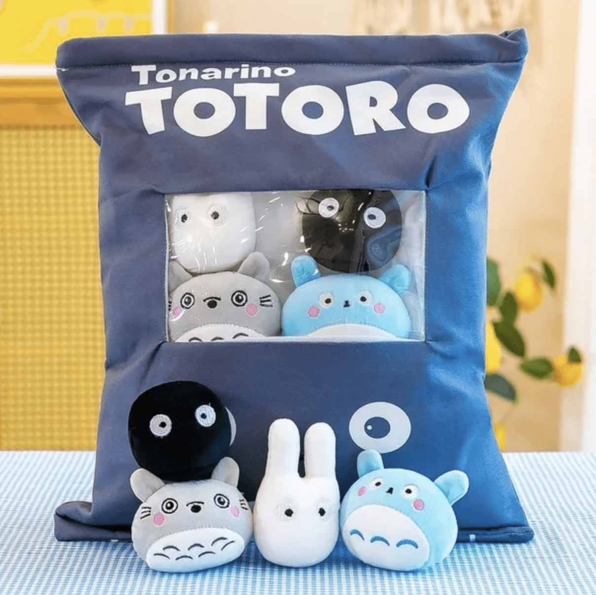 Studio Ghibli Totoro Pillow with small plushies