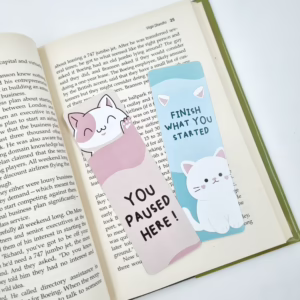 Cute Pastel Quote Bookmark – 350 GSM Rounded Corners