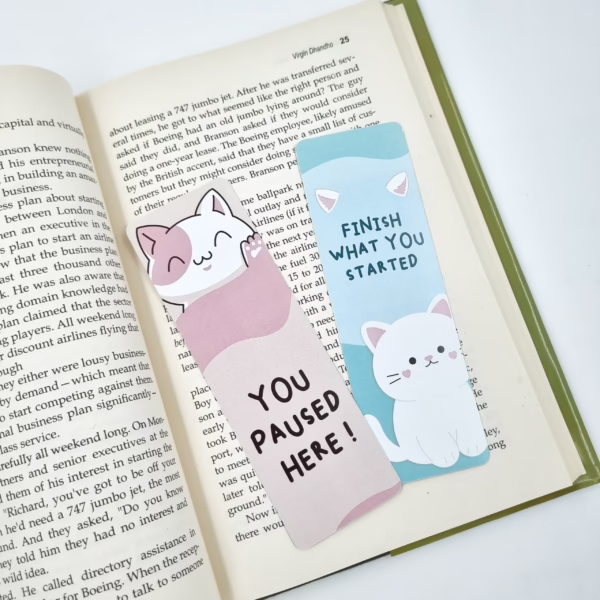 Cute Pastel Quote Bookmark – 350 GSM Rounded Corners