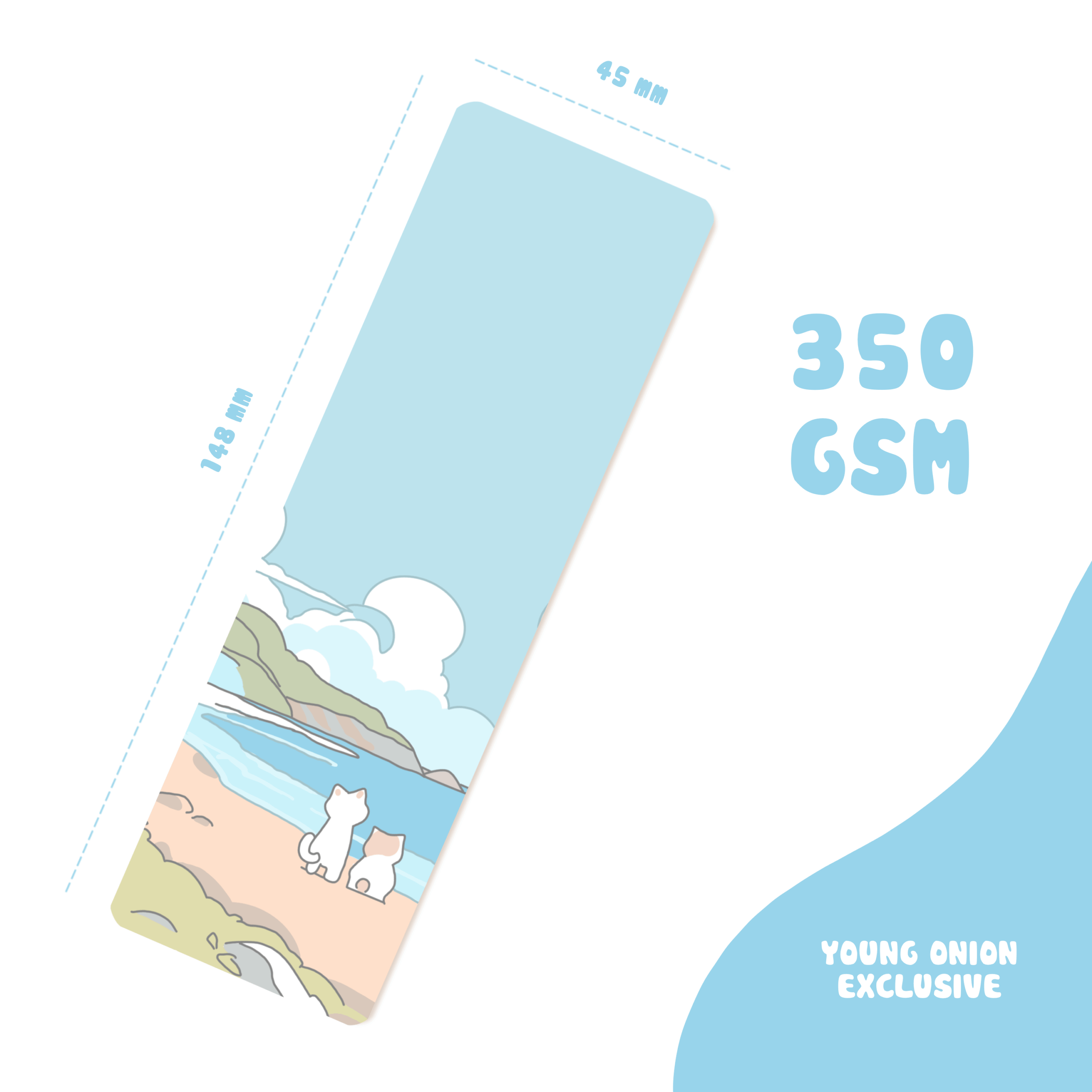 young-onion-bookmark-kawaii-2-scaled-1.png Kawaii Daydream Bookmark Duo – Fluffy Pup & Coastal Cats