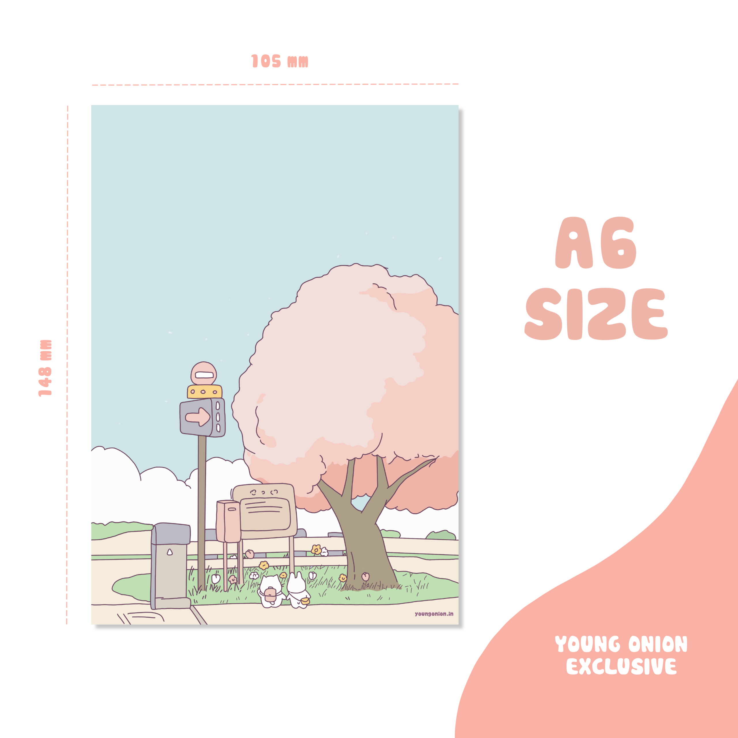 Japanese Sakura Park | YO Premium Notepad | Memo Papers