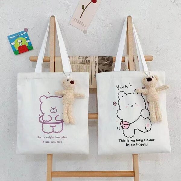 Kawaii Teddy Tote Bag (without soft toy)