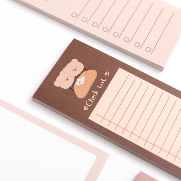 Kawaii Bear To-Do List & Memo Pads