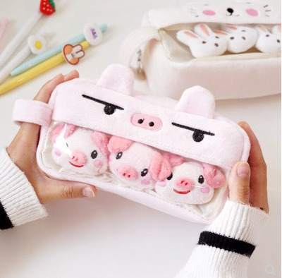 Pet Pencil Case with mini badges
