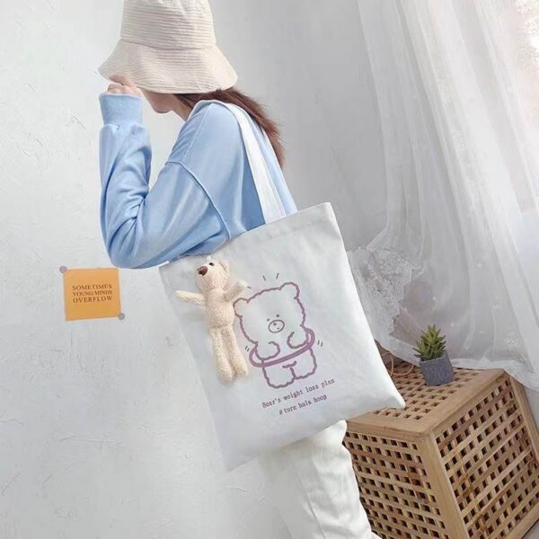Kawaii Teddy Tote Bag (without soft toy)