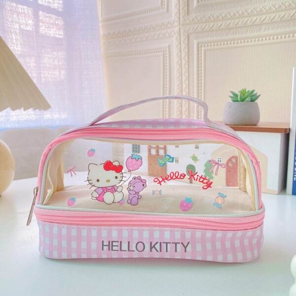 Sanrio Large Double-Layer Transparent Premium Pouch